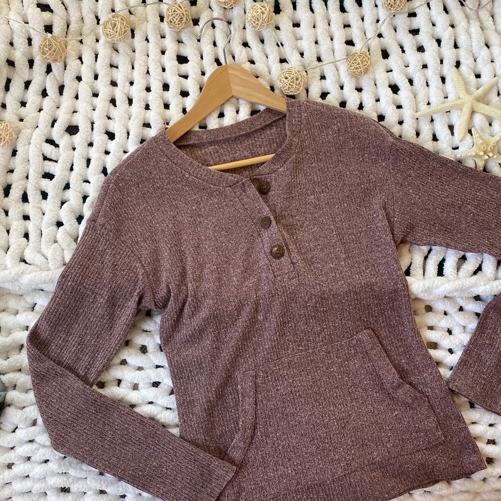 Half button long sleeve